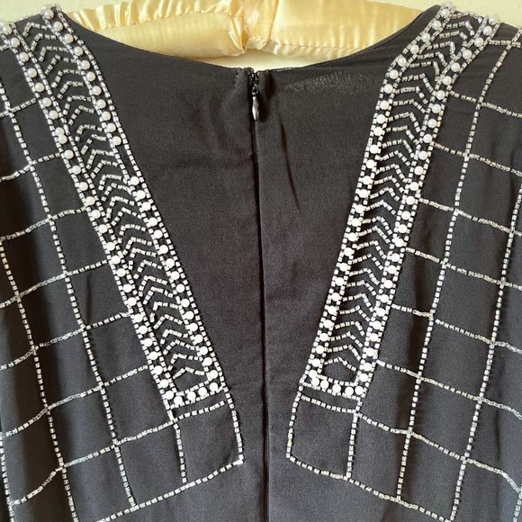 Embroidered Dropped Waist Dress - Picture 4 of 5